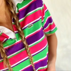 Izod Tops - IZOD / LACOSTE Cropped Polo Top Tee Izod Tops - IZOD / LACOSTE Cropped Polo Top Tee